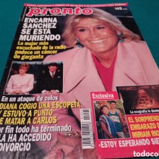 Coleccionismo de Revista Pronto: REVISTA PRONTO N°1244 / 1996 - ENCARNA SÁNCHEZ SE ESTÁ MUERIENDO. Lote 366329721
