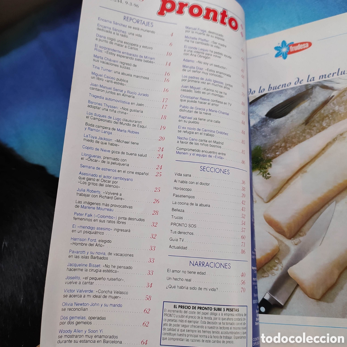 Coleccionismo de revista Pronto: Pronto 1244 - Foto 2