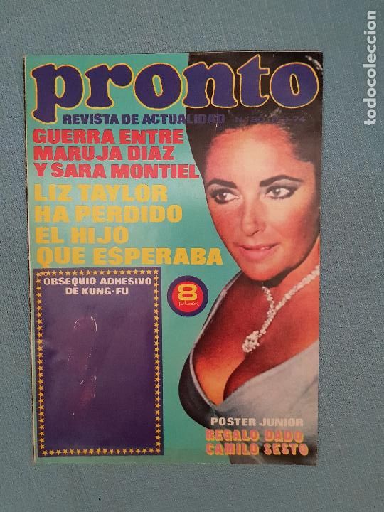 Coleccionismo de revista Pronto: LIZ TAYLOR - Foto 1