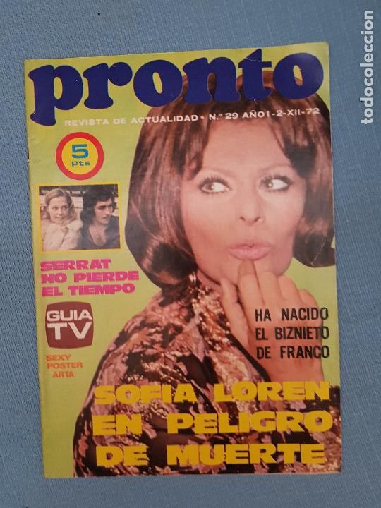 Coleccionismo de revista Pronto: SOFIA LOREN - Foto 1
