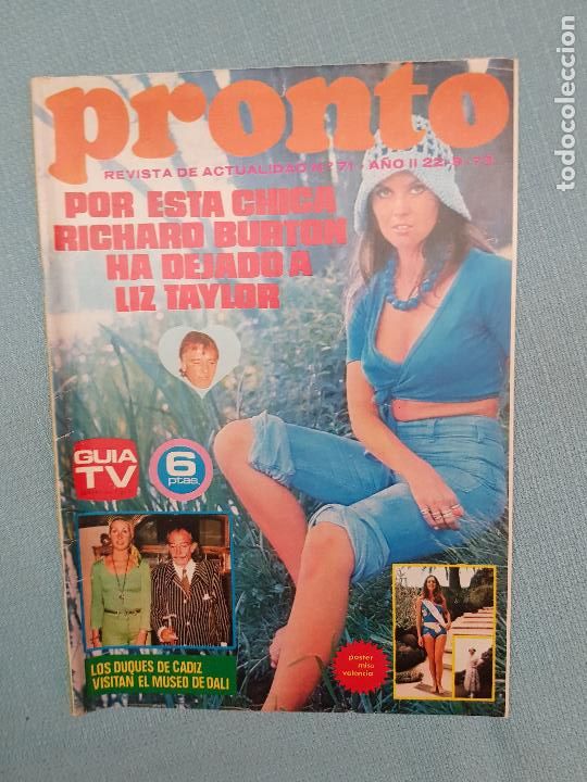Coleccionismo de revista Pronto: RICHARD BURTON - Foto 1