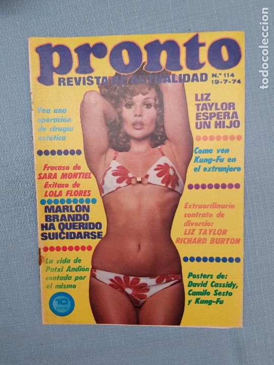 Coleccionismo de revista Pronto: LIZ TAYLOR - Foto 1