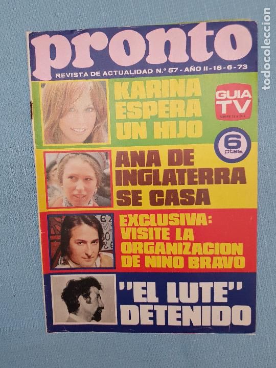 Coleccionismo de revista Pronto: NINO BRAVO - Foto 1