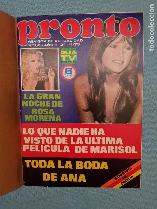 Coleccionismo de revista Pronto: ROSA MORENA - Foto 1