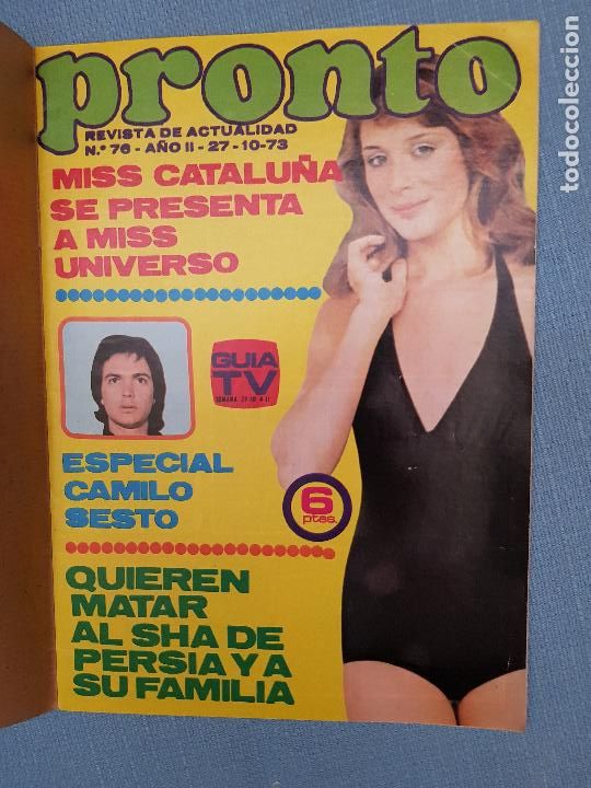 Coleccionismo de revista Pronto: CAMILO SEXTO - Foto 1