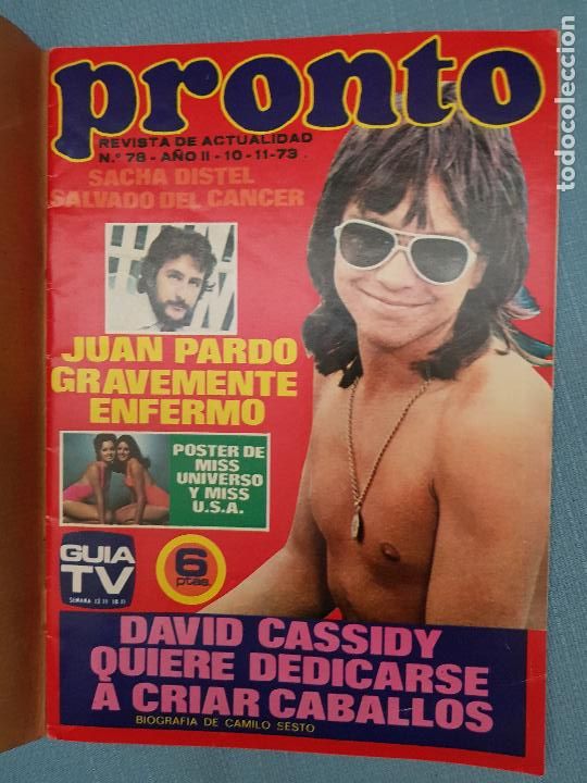 Coleccionismo de revista Pronto: JUAN PARDO - Foto 1