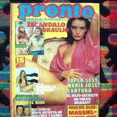 Coleccionismo de Revista Pronto: PRONTO ABRIL 1976 - GIGLIOLA CINQUETTI, INMA DE SANTIS, MIGUEL RIOS, DAVID CASSIDY, CANTUDO