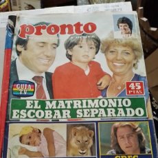 Coleccionismo de Revista Pronto: REVISTA PRONTO Nº 490 - JULIO IGLESIAS - MANOLO ESCOBAR - EL FARY - JEANNETTE. 1981