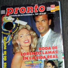 Coleccionismo de Revista Pronto: REVISTA PRONTO Nº789 JUNIO 1987. EL FARY - ISABEL PANTOJA - FAMOSOS EN EL ROCIO, HUELVA.