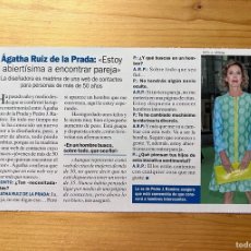 Coleccionismo de Revista Pronto: AGATHA RUIZ DE LA PRADA. REVISTA PRONTO 2018