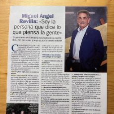 Coleccionismo de Revista Pronto: MIGUEL ANGEL REVILLA. ENTREVISTA REVISTA PRONTO 2018