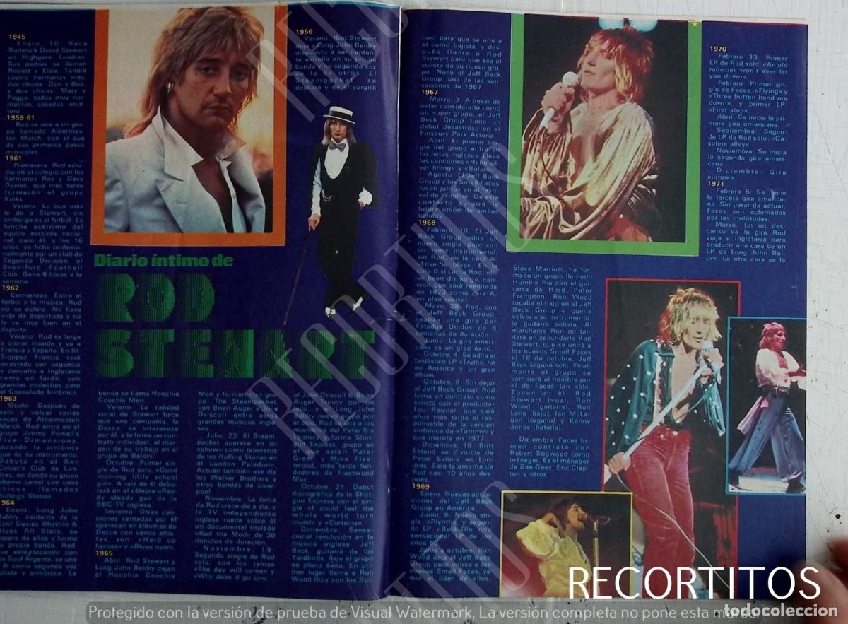 Coleccionismo de revista Pronto: rod stewart - Foto 1