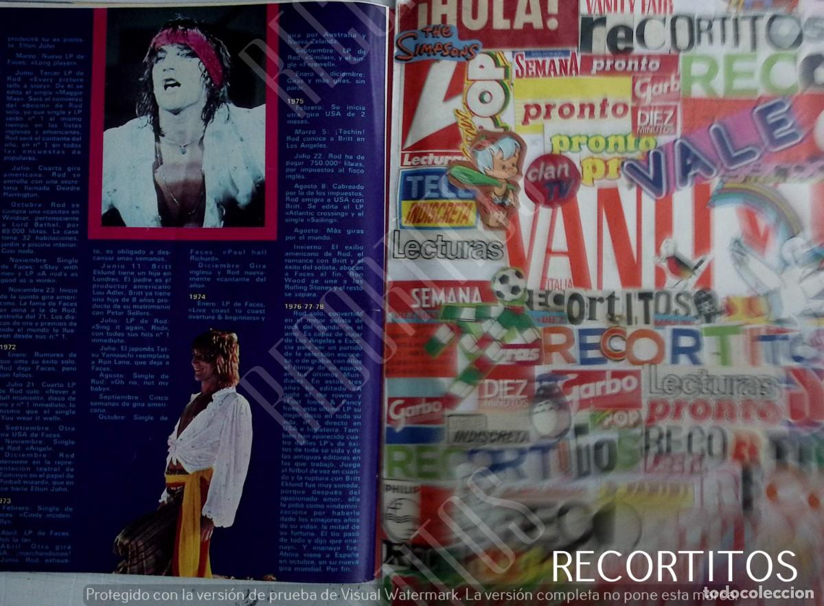 Coleccionismo de revista Pronto: rod stewart - Foto 2