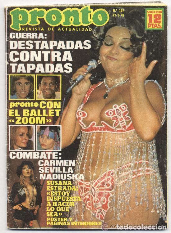 Coleccionismo de Revista Pronto: PRONTO SARA MONTIEL, SUSANA ESTRADA, INMA DE SANTIS, RAQUEL WELCH, MARCIA BELL, ZOOM BALLET