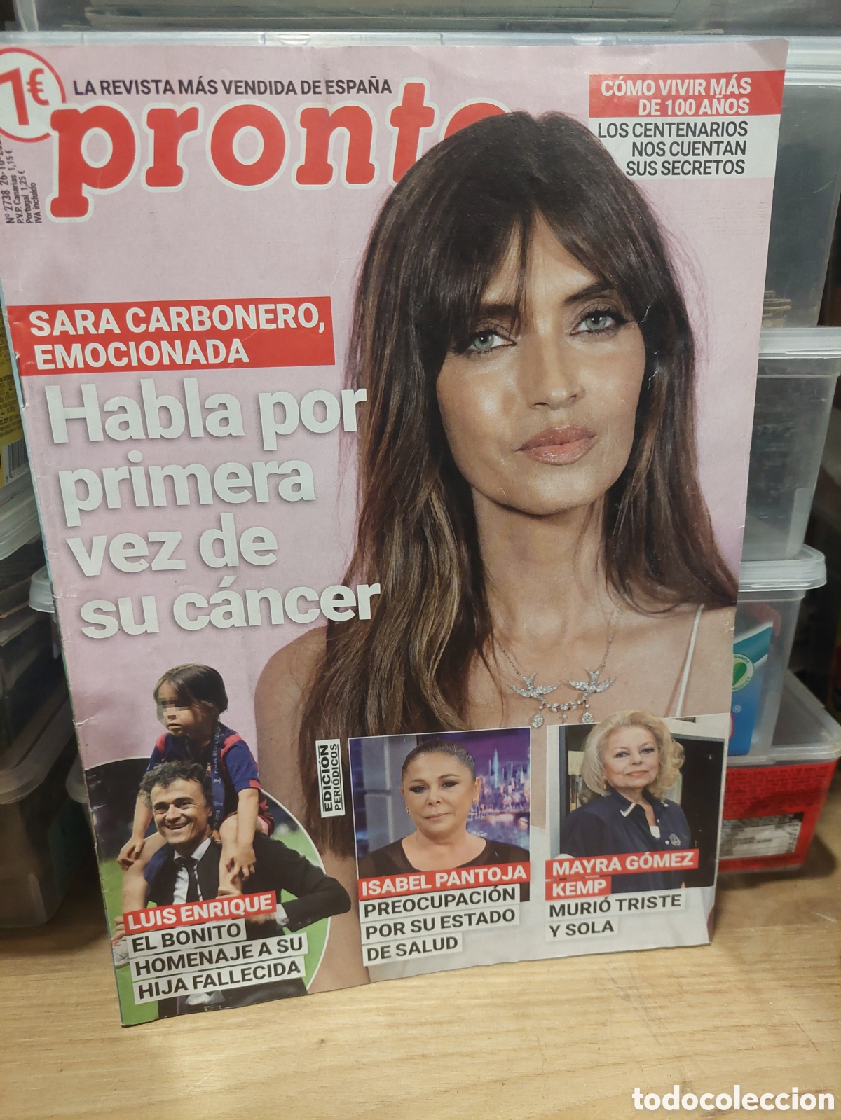 Coleccionismo de Revista Pronto: PRONTO SARA CARBONETO C&Aacute;NCER LUIS ENRIQUE HOMENAJE HIJA FALLECIDA,MAYRA GONEZ KRMP,ISABEL PANTOJA