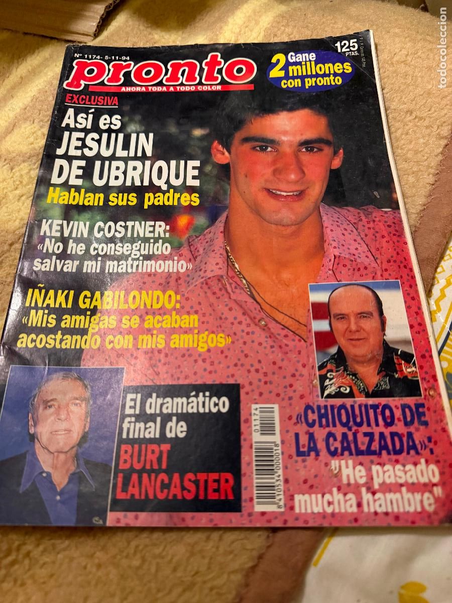 Coleccionismo de Revista Pronto: Revista pronto jesulin chiquito de la calzada 1994