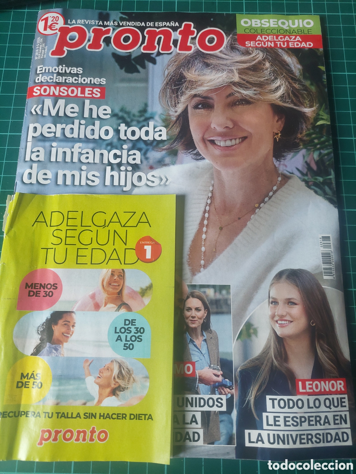Coleccionismo de Revista Pronto: PRONTO 2026 SONSOLES,LEONOR , HIJA JESUKIN TV GUILLERMO Y KATE,CARLOS Y CAMILA EEUU,GEIRGE CLONEYY A