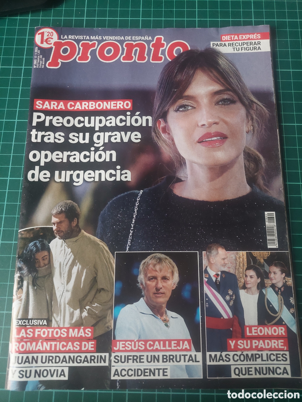 Coleccionismo de Revista Pronto: PRONTO 2026 SARA CARBONERO, JUAN URDANRIN ,JESUS CALLEJA,LEINOR Y SU PADRE