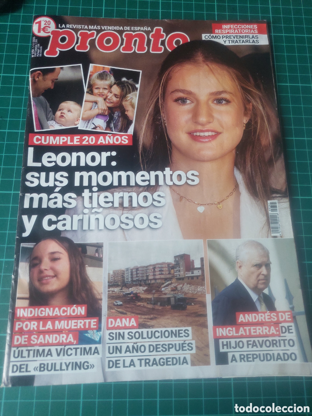 Coleccionismo de Revista Pronto: 2025 PRONTO ROSALIA ,ANDRES INGLATERRA, TRIANA HIJA CORDOBES,SECRETOS FAMOSOS,,LEONOR,ISABEL PRESLE