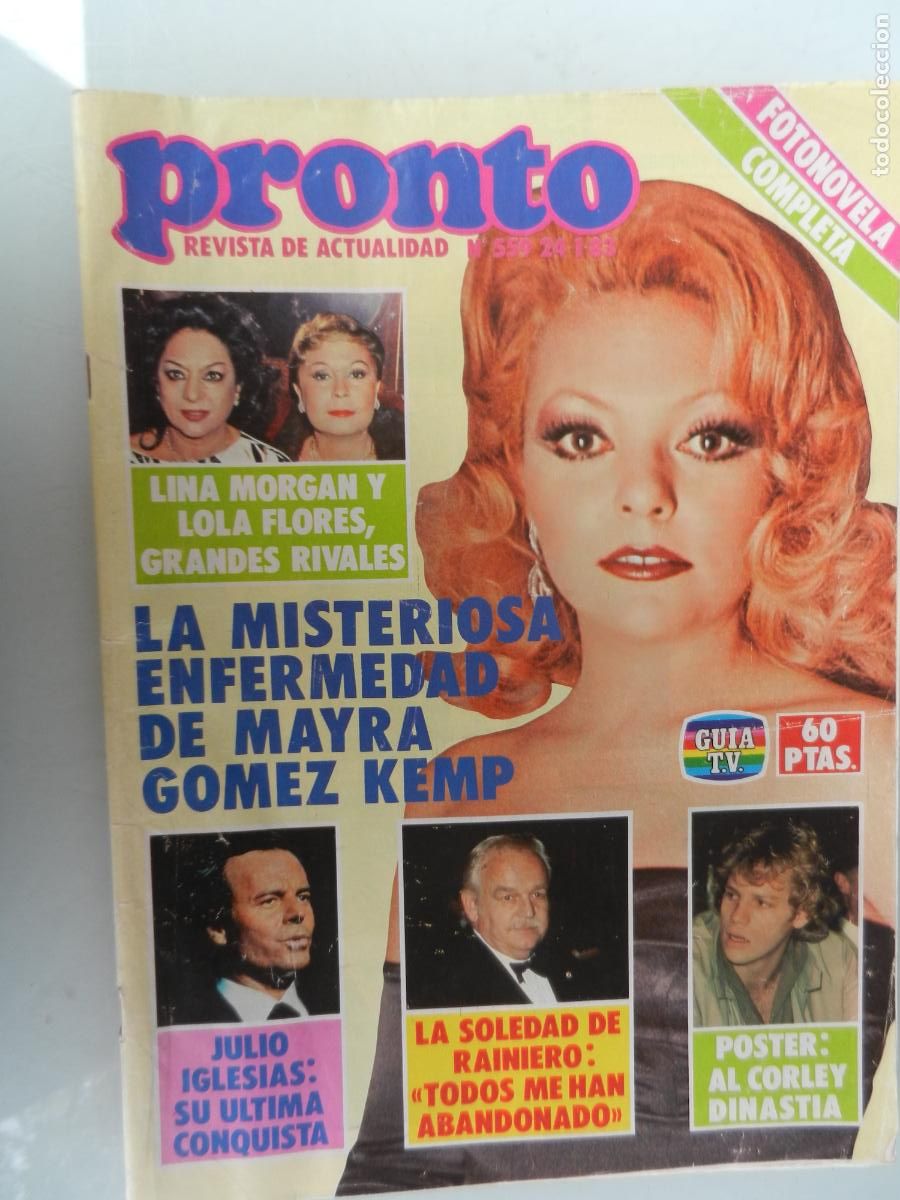 Coleccionismo de Revista Pronto: PRONTO REVISTA N&ordm; 559- 01-1983- Mayra G&oacute;mez Kemp Lola Flores Florinda Chico Lina Morgan Xuxa Popitos