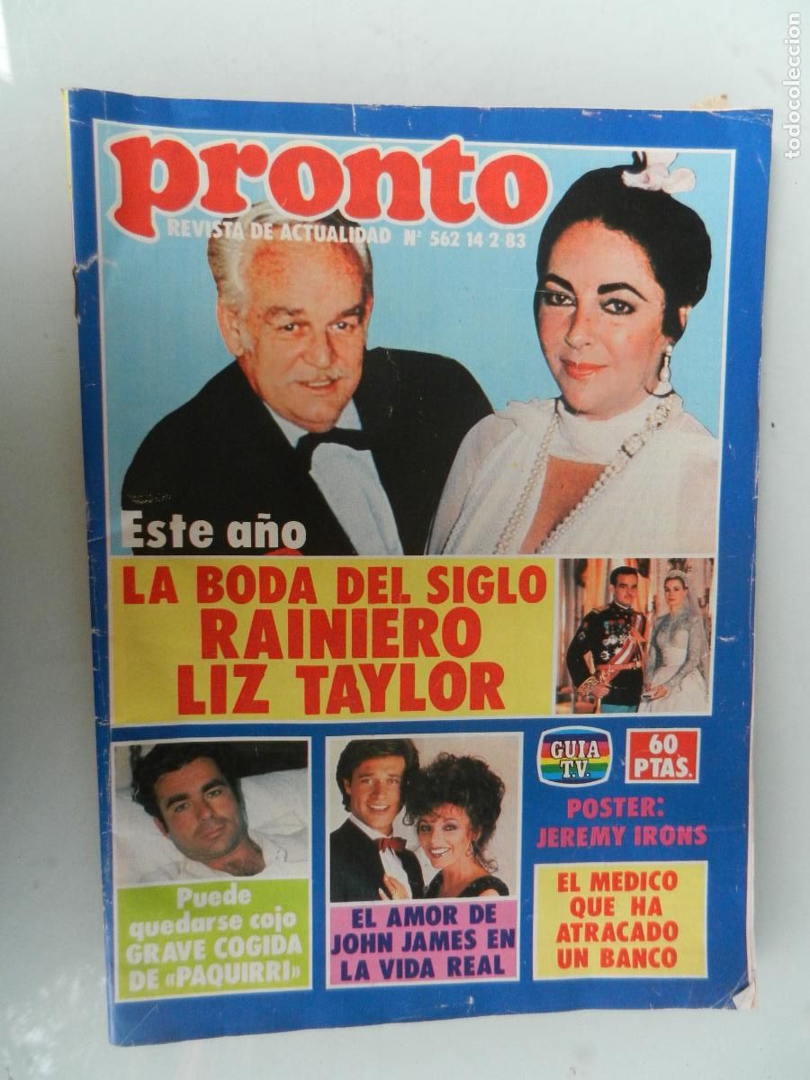 Coleccionismo de Revista Pronto: PRONTO REVISTA N&ordm; 562 - 02-1983 - Jos&eacute; Cantudo POPITOS Do&ntilde;a Croqueta Un Dos Tres Raphael Paquirri