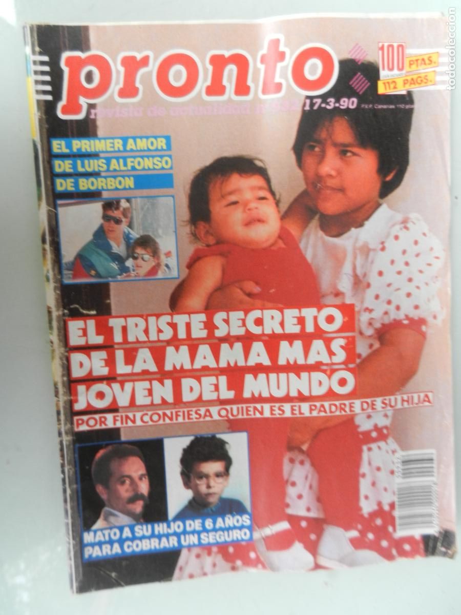 Coleccionismo de Revista Pronto: PRONTO REVISTA N&ordm; 932- 03-1990- EL TRISTE SECRETO DE LA MAMA MAS JOVEN DEL MUNDO