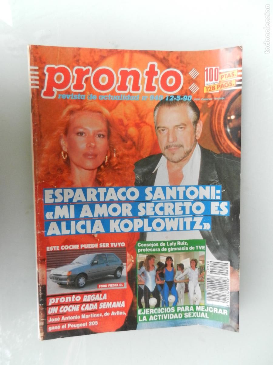 Coleccionismo de Revista Pronto: PRONTO REVISTA N&ordm; 940 - 05-90 -ESPARTACO SANTONI OLE-OLE MERYL STREEP