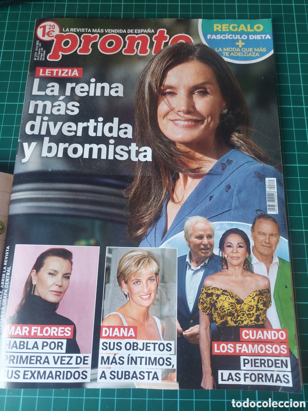 Coleccionismo de Revista Pronto: 2025 PRONTO LETIZIA,MAR FLORES,DIANA,FORMAS FAMOSOS, DO&Ntilde;A SOFIA ,julio Iglesias casa Galicia compra,