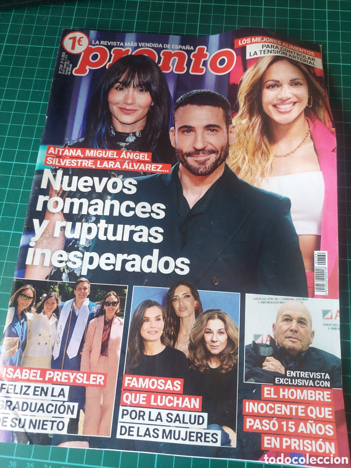Coleccionismo de Revista Pronto: 2025 PRONTO AUTANA,MUGUEL ANGEL SILVESTRE,LARA &Aacute;LVAREZ, ROTURAS,ISABEL PRESLEY, SALUD MUJERES LUCHA,