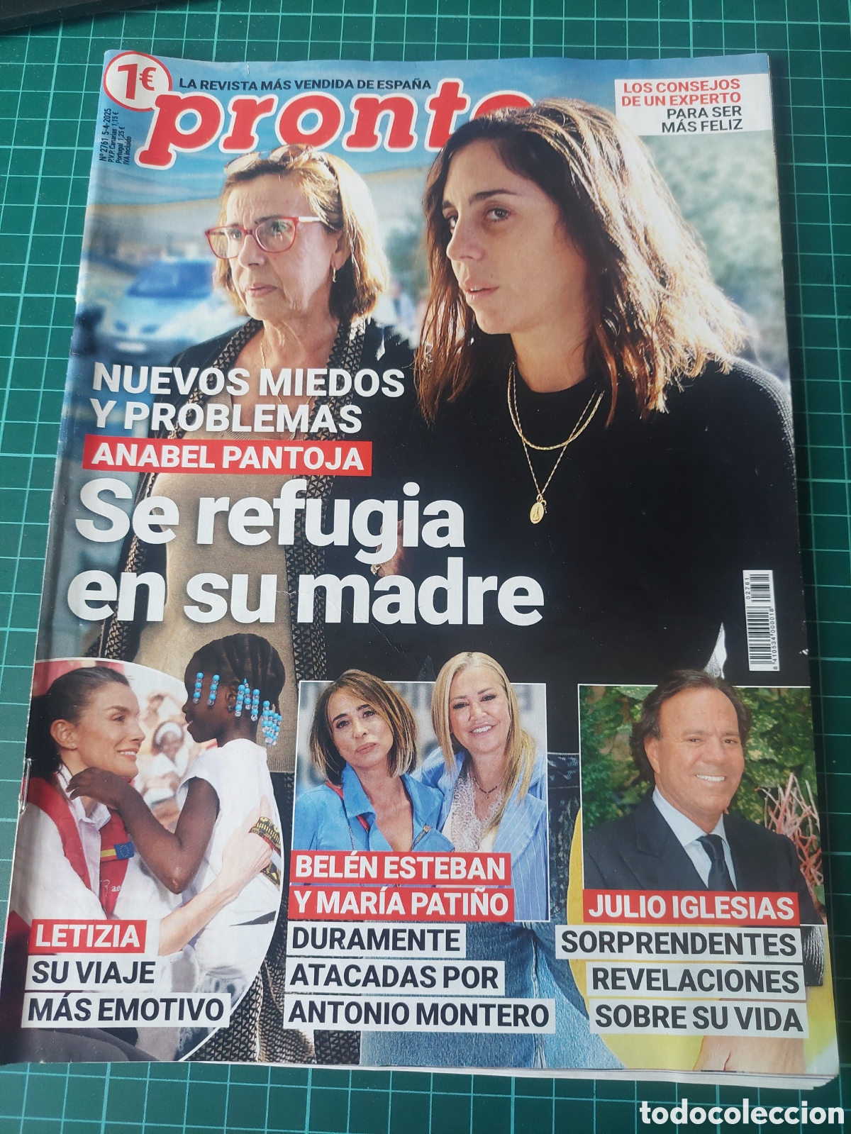 Coleccionismo de Revista Pronto: 2025 PRONTO ANABEL.PANTOJA,LETIZIA,BEKEN ESTEBAN Y MARIA PATI&Ntilde;O,JULIO IGLESIAS REVELACIONES,MEGHAN