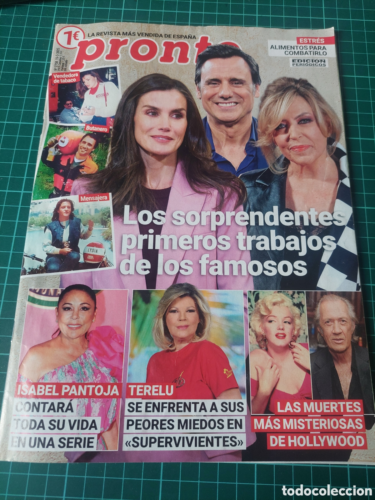 Coleccionismo de Revista Pronto: 2025 PRONTO TRABAJOS FAMOSOS, ISABEL PANTOJA, TERELU,MUERTES HOLLYWOOD MISTERIO,