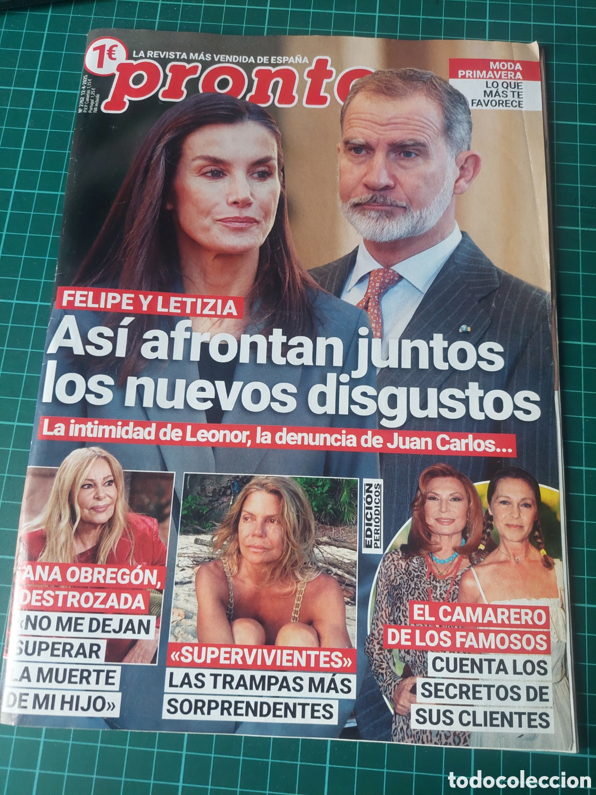 Coleccionismo de Revista Pronto: 2025 PRONTO FELIPE Y LETICIA, LEONOR ,ANA OBREGON,SUPERVIVIENTES,CANARERO FAMOSOS,CHENOA,CAYETANO