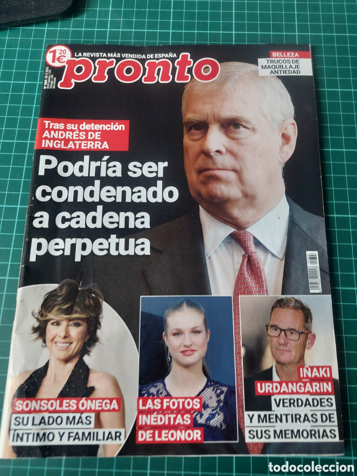 Coleccionismo de Revista Pronto: REVISTA PRONTO 2026 ANDRES DE INGLATERRA, SONSOLES ONEGA ,LEONOR FOTOS,INAKI UNDANGARIN, ISABEL PRES