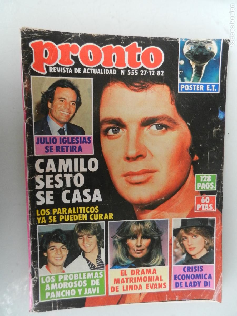 Coleccionismo de Revista Pronto: PRONTO REVISTA N&ordm; 555 - 12-82- , Lola Flores, Estrellita Castro, Camilo Sesto, John y Bo Derek,