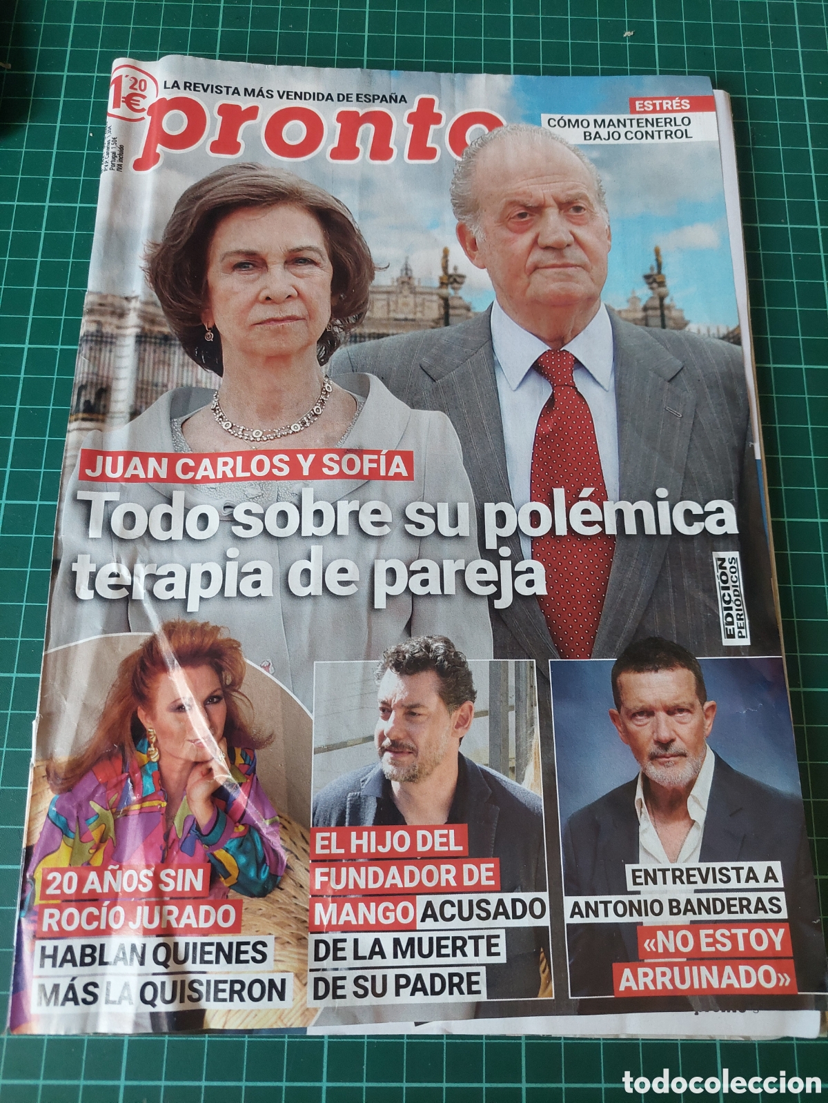Collectionnisme de Magazine Pronto: 2026 PRONTO REVISTA JUAN CARLOS I Y SOFIA TERAPIA,ROCIO JURADO, MANGO,ANTONIO BABDERAS,LEONOR,