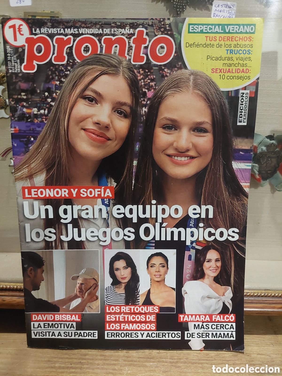 Coleccionismo de revista Pronto: PRONTO CELINE DION,LEINOR Y SOFIA,LOS REYES,DAVID BISBAL Y SU PADRE,RETOQUES EST&Aacute;TICO, TAMARA FALCO
