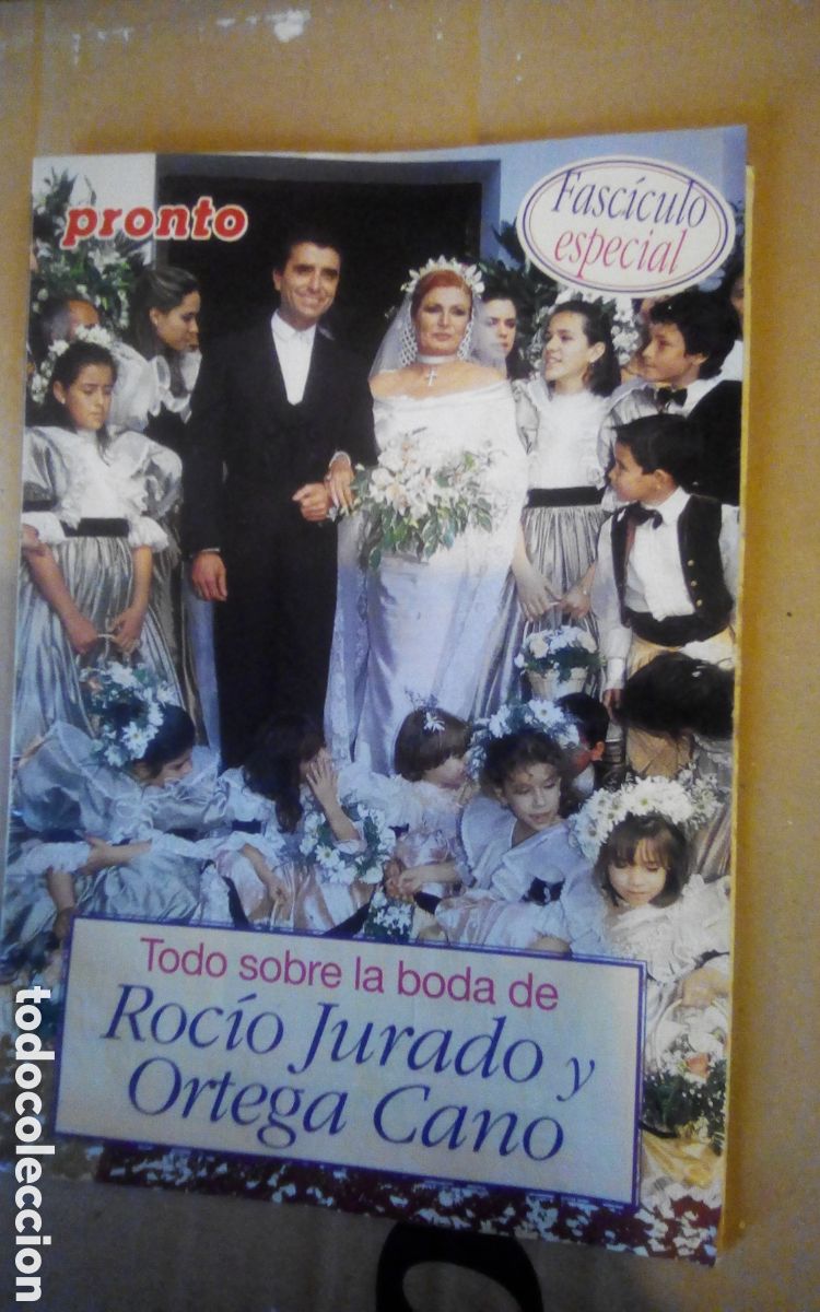 Coleccionismo de revista Pronto: Todo sobre la boda de Roc&iacute;o Jurado y Ortega Cano. Sevilla 17-02-1995. Pronto, fasc&iacute;culo especial.