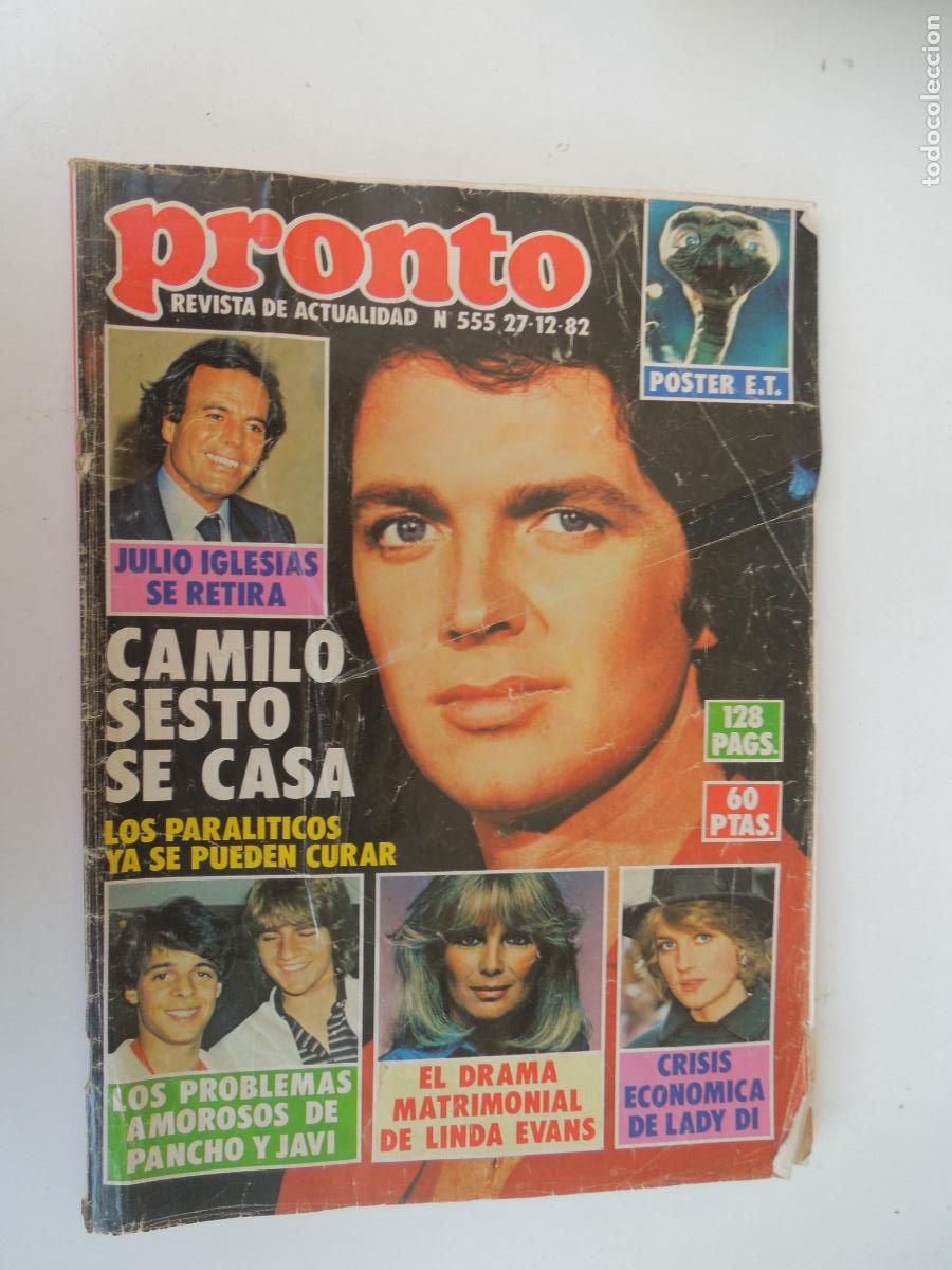 Coleccionismo de revista Pronto: PRONTO REVISTA N&ordm; 555 - 12-82- , Lola Flores, Estrellita Castro, Camilo Sesto, John y Bo Derek,