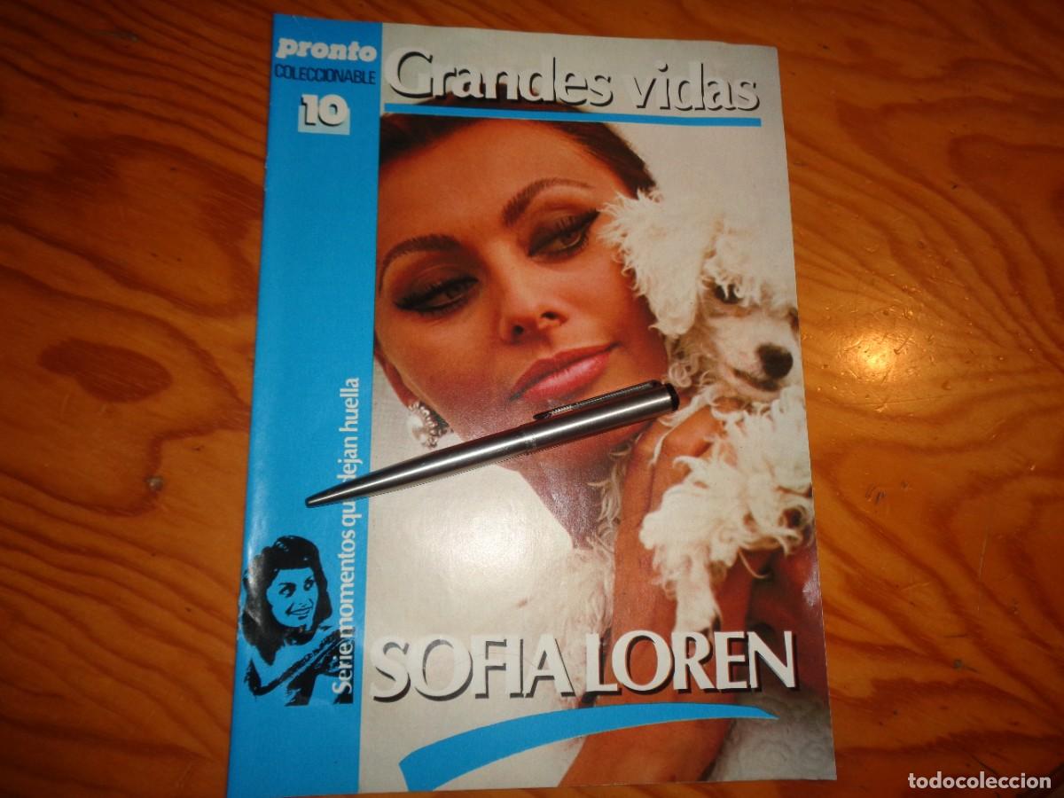 Coleccionismo de revista Pronto: RECORTE : GRANDES VIDAS : SOFIA LOREN. CAPT. 10. PRONTO, FBRO 1985