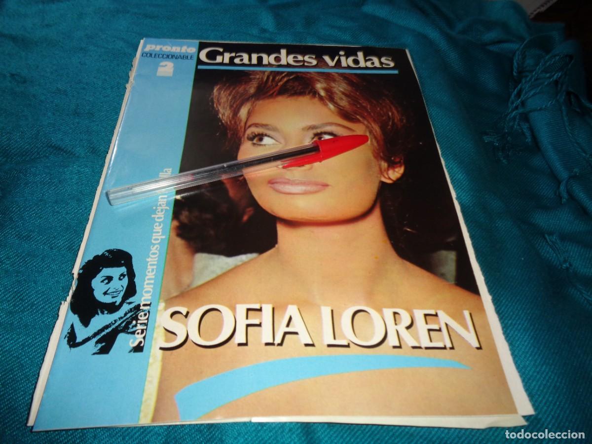 Coleccionismo de revista Pronto: RECORTE : GRANDES VIDAS : SOFIA LOREN. CAPT. 2. PRONTO, DCBRE 1984