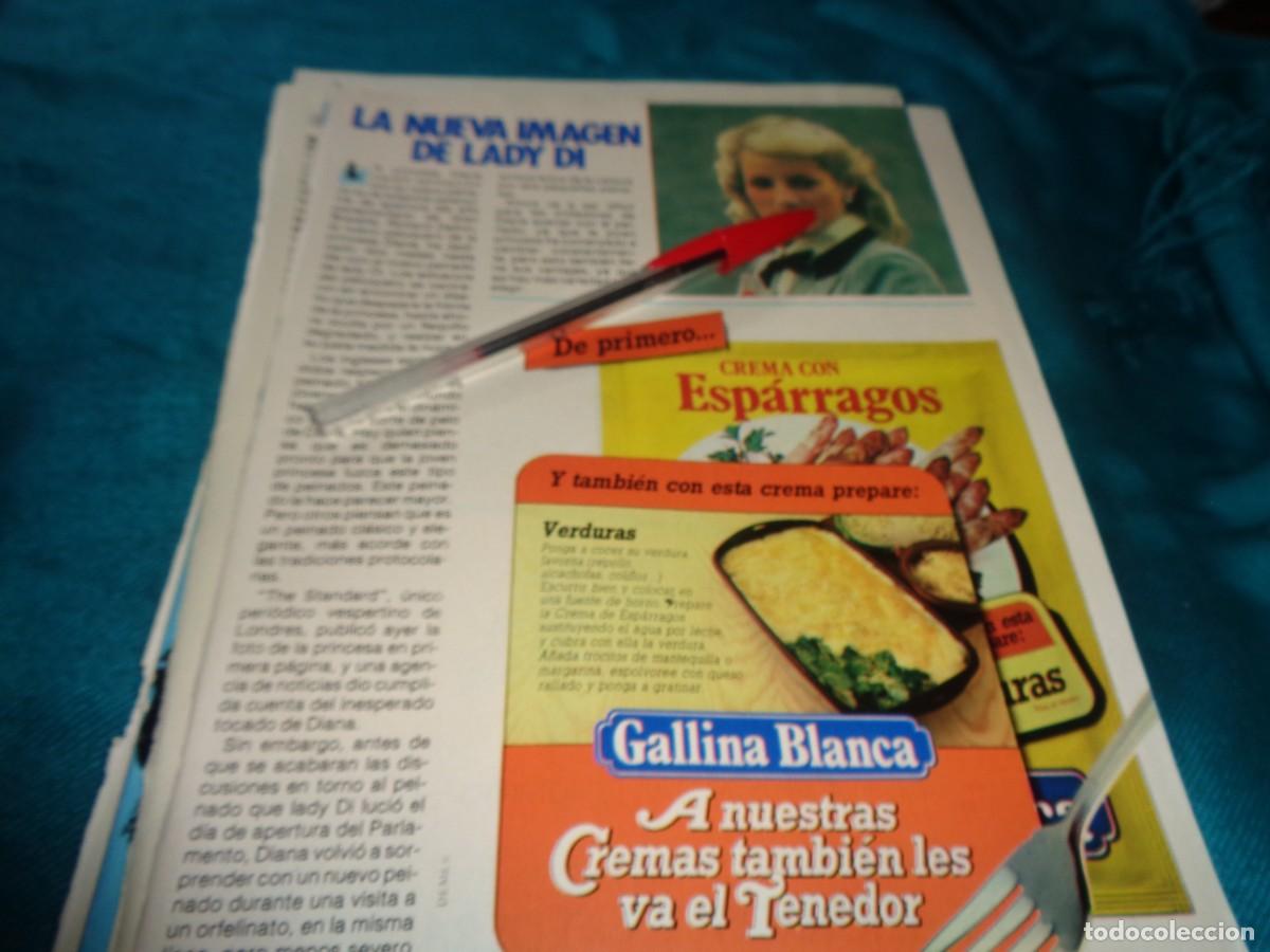 Coleccionismo de revista Pronto: RECORTE : NUEVA IMAGEN DE LADY DI. PRONTO, DCBRE 1984