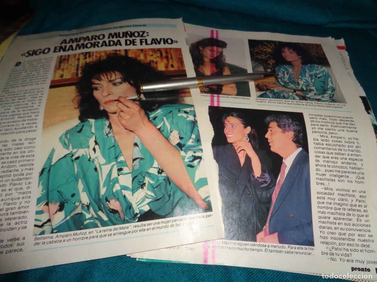 Coleccionismo de revista Pronto: RECORTE : AMPARO MU&Ntilde;OZ : SIGO ENAMORADA DE FLAVIO. PRONTO, MAYO 1985