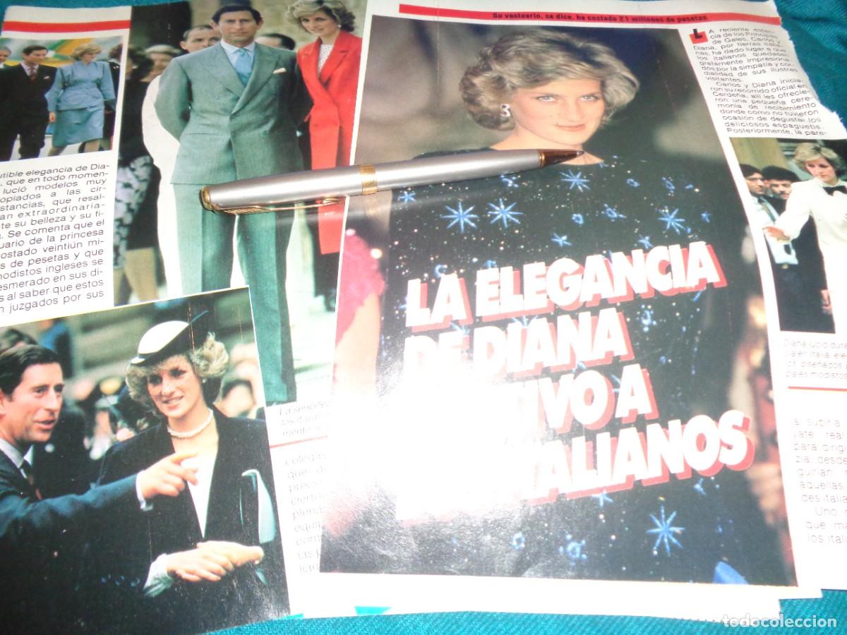 Coleccionismo de revista Pronto: RECORTE : LA ELEGANCIA DE LADY DI, CAUTIVA A LOS ITALIANOS. PRONTO, MAYO 1985