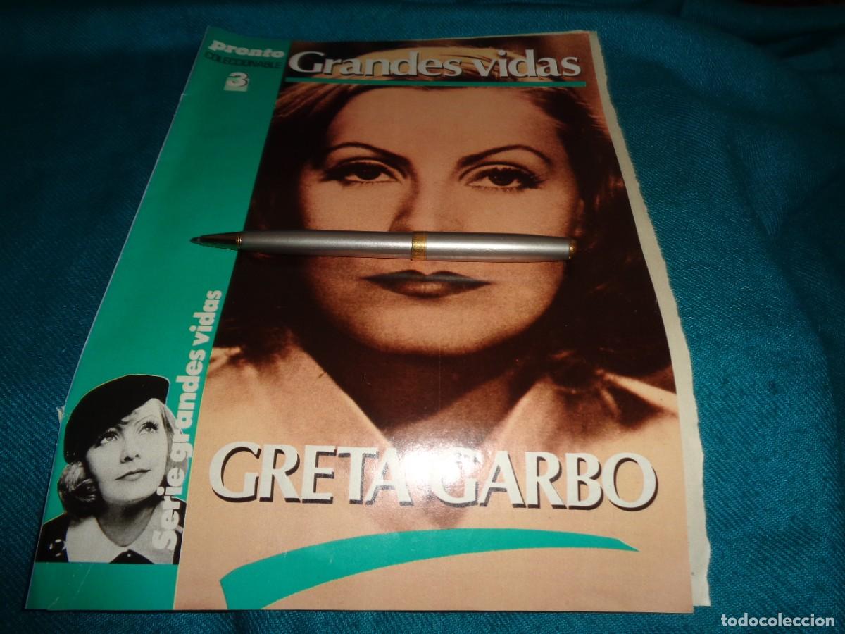 Coleccionismo de revista Pronto: RECORTE : GRANDES VIDAS : GRETA GARBO. CAP. 3. PRONTO, JULIO 1985