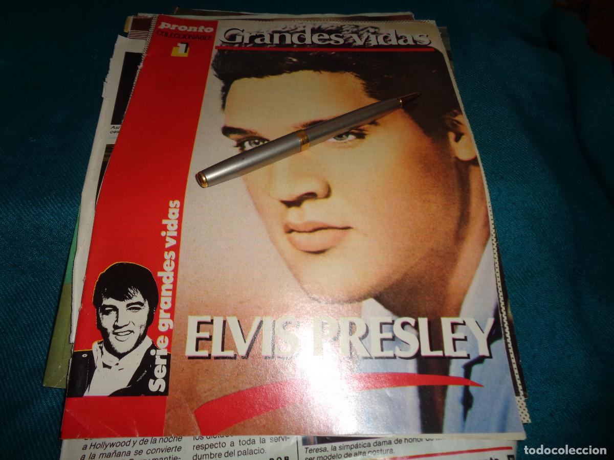 Coleccionismo de revista Pronto: RECORTE : GRANDES VIDAS : ELVIS PRESLEY. CAP. 1. PRONTO, AGTO 1985