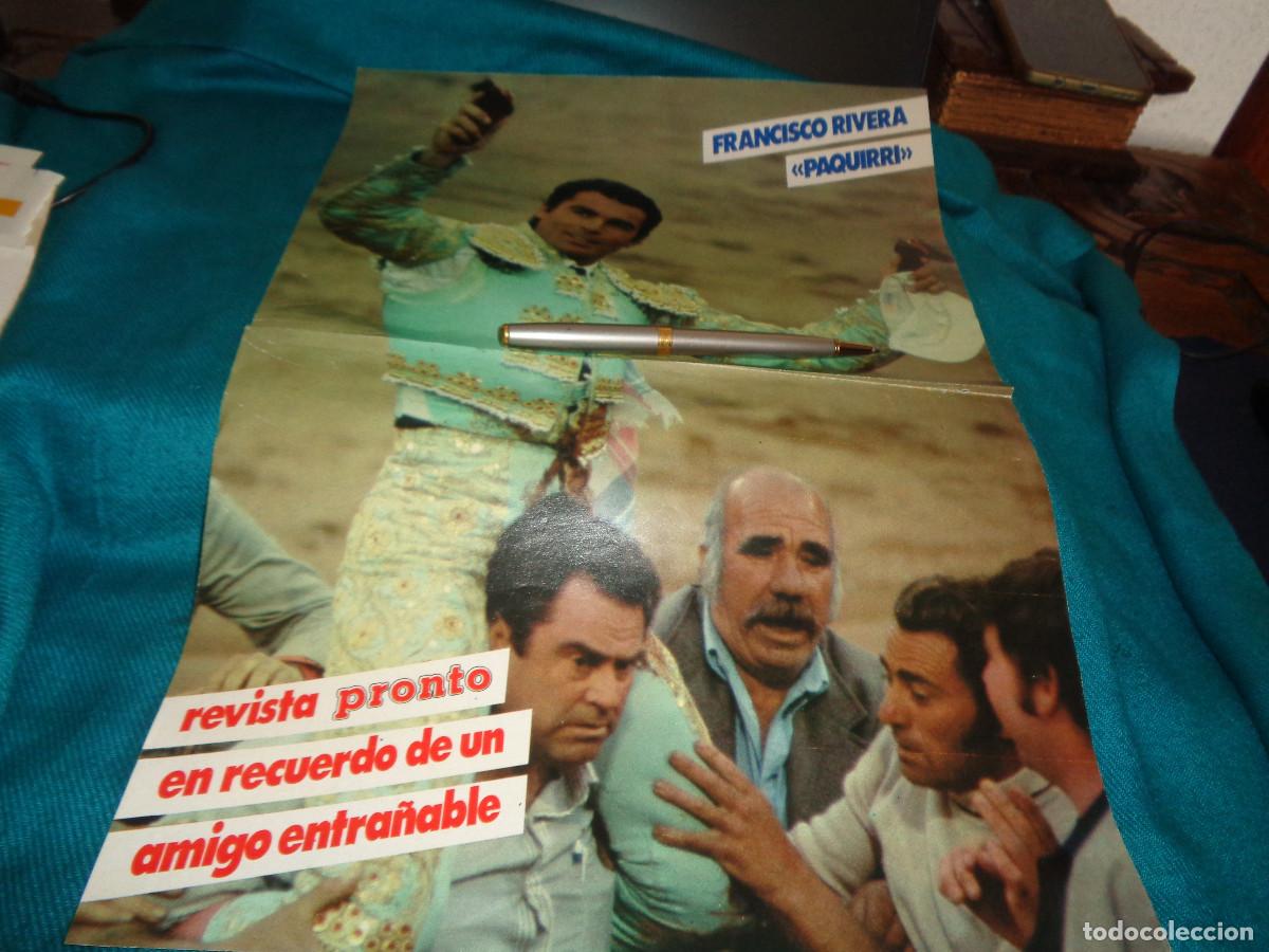 Coleccionismo de revista Pronto: RECORTE : POSTER : FRANCISCO RIVERA, &rdquo; PAQUIRRI&rdquo;. PRONTO, OCTB 1984