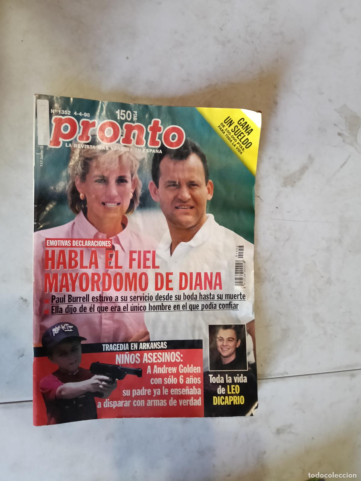 Coleccionismo de revista Pronto: REVISTA PRONTO N&ordm; 1352 ABRIL 98