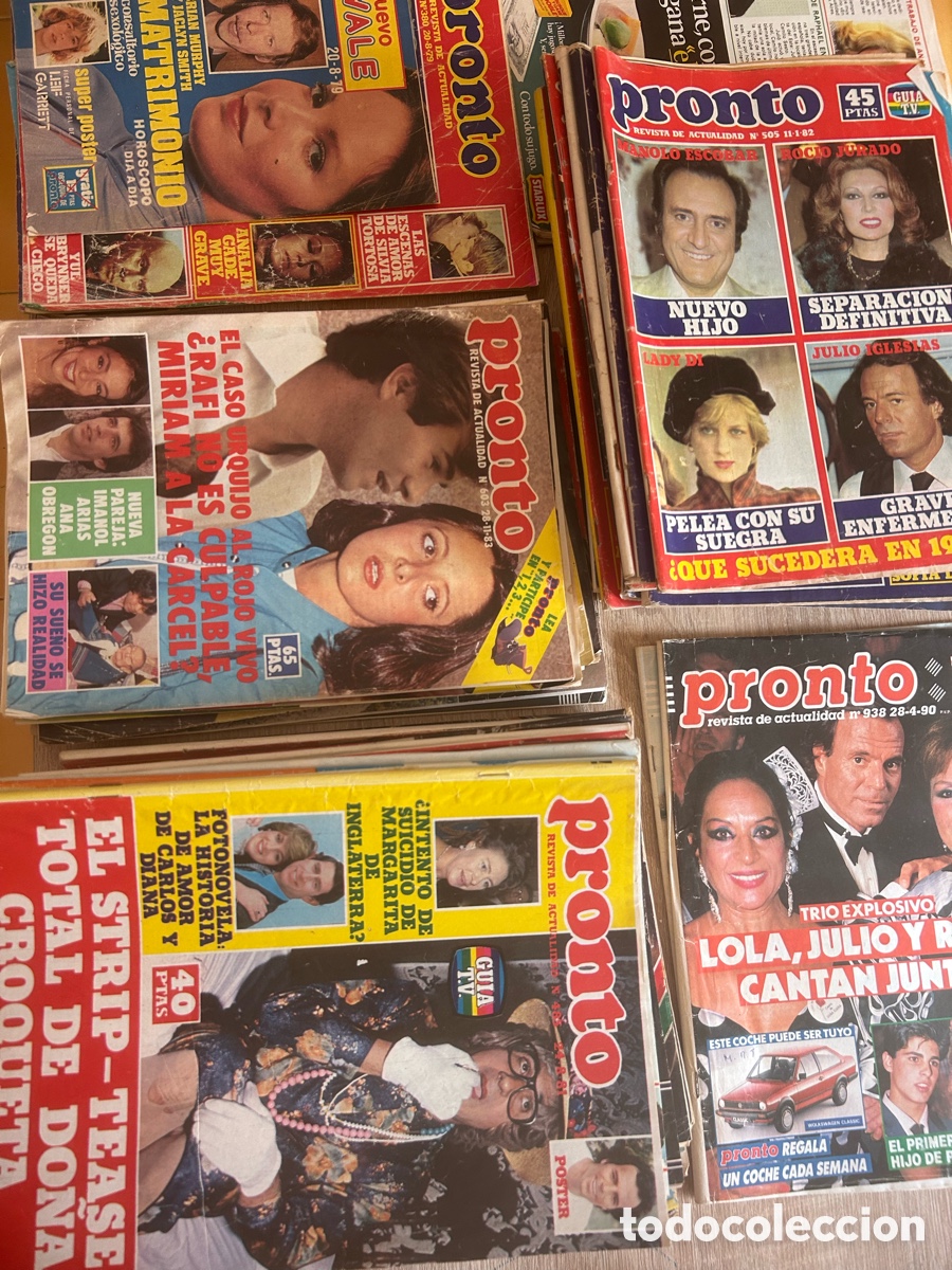 Coleccionismo de revista Pronto: 44 revistas pronto a&ntilde;os 70/80/90