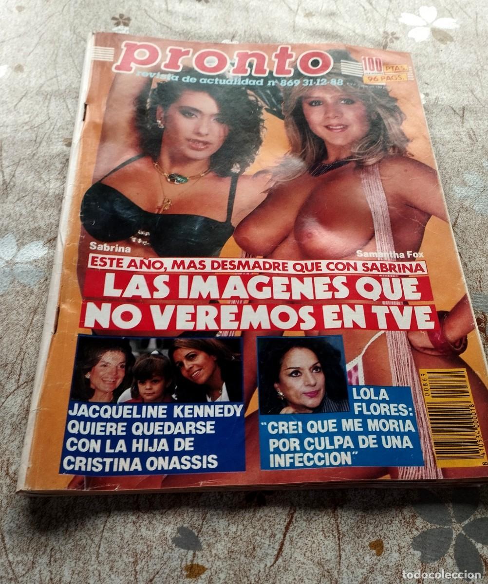 Coleccionismo de revista Pronto: PRONTO / SAMANTHA FOX, MARTA SANCHEZ, SALVADOR DALI, SABRINA SALERNO , POLI DIAZ, BUTRAGUE&Ntilde;O