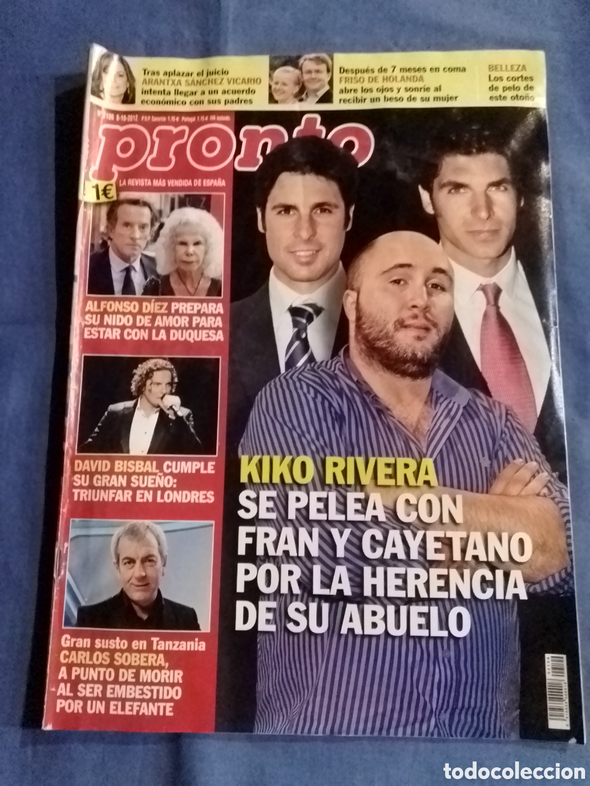 Coleccionismo de revista Pronto: Revista Pronto n&ordm; 2109 Octubre 2012